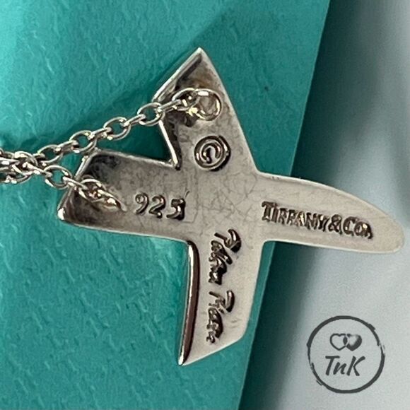 Tiffany & Co Paloma Picasso Graffiti X Pendant Necklace - Silver - 16” - Picture 10 of 11